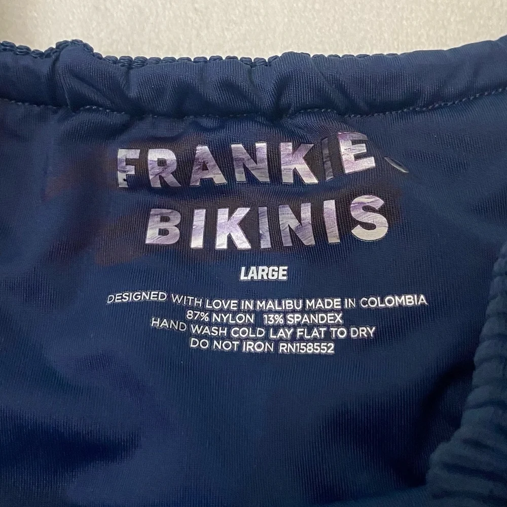 New! Frankie’s Bikini’s Tia ribbed thong string bikini bottom 3738